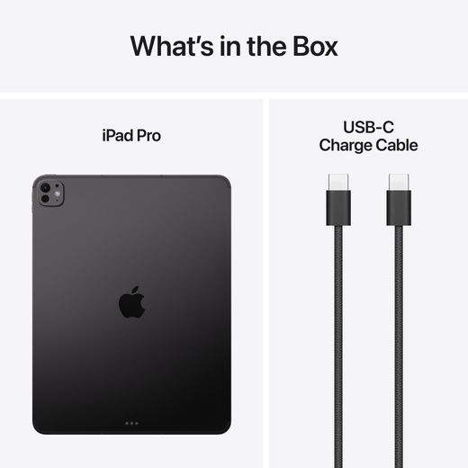 Apple iPad Pro 13" 512GB WiFi + Cellular 2025 - Space Black - Annotation - Whats in the box