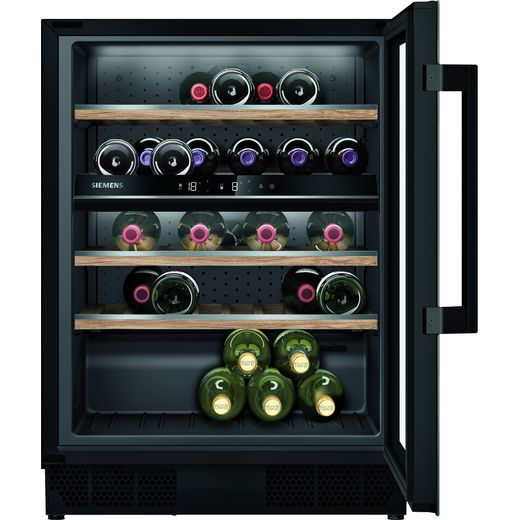 Siemens IQ-500 KU21WAHG0G Built In Wine Cooler - Black - G Rated