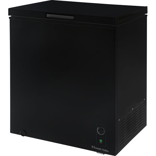 Russell Hobbs Chest Freezer - Black - Left perspective