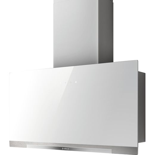 Elica APLOMB-WH-60 60 cm Chimney Cooker Hood - White Glass - A Rated