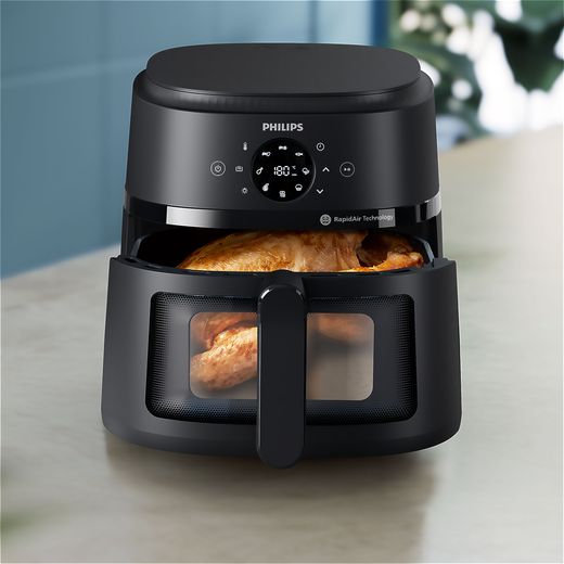Philips 2000 Series NA230/09 Air Fryer - Black - Air fryer in kitchen shot