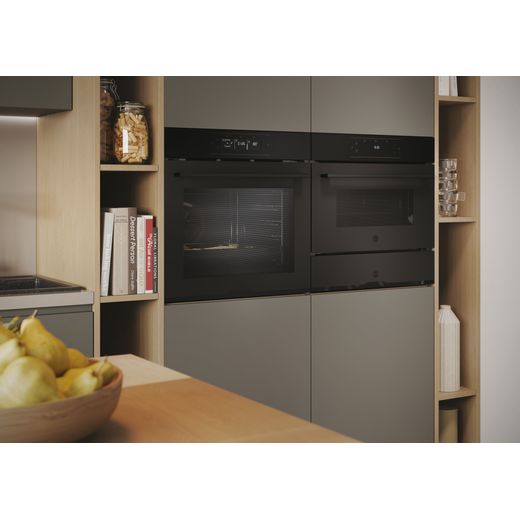 Hoover Built In Electric Single Oven - Black - Oven in kitchen shot 