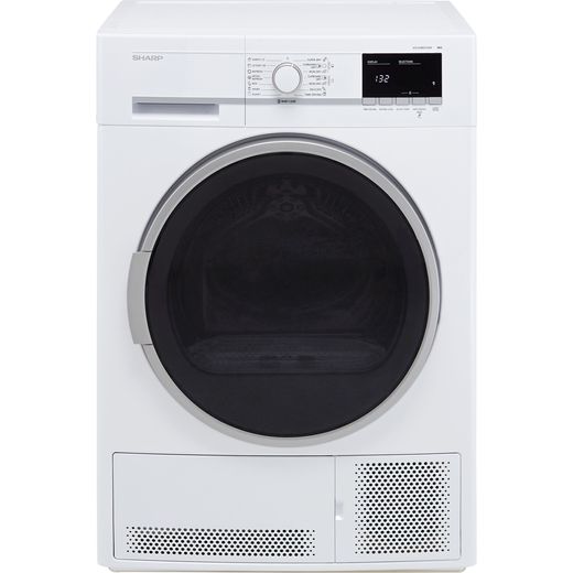 Sharp KD-GCB8S7GW9-EN 8Kg Condenser Tumble Dryer - White