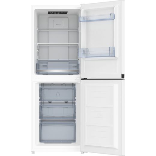 Beko CNE4552W 151cm 60/40 Small Frost Free Fridge Freezer - White - fort with door open shot