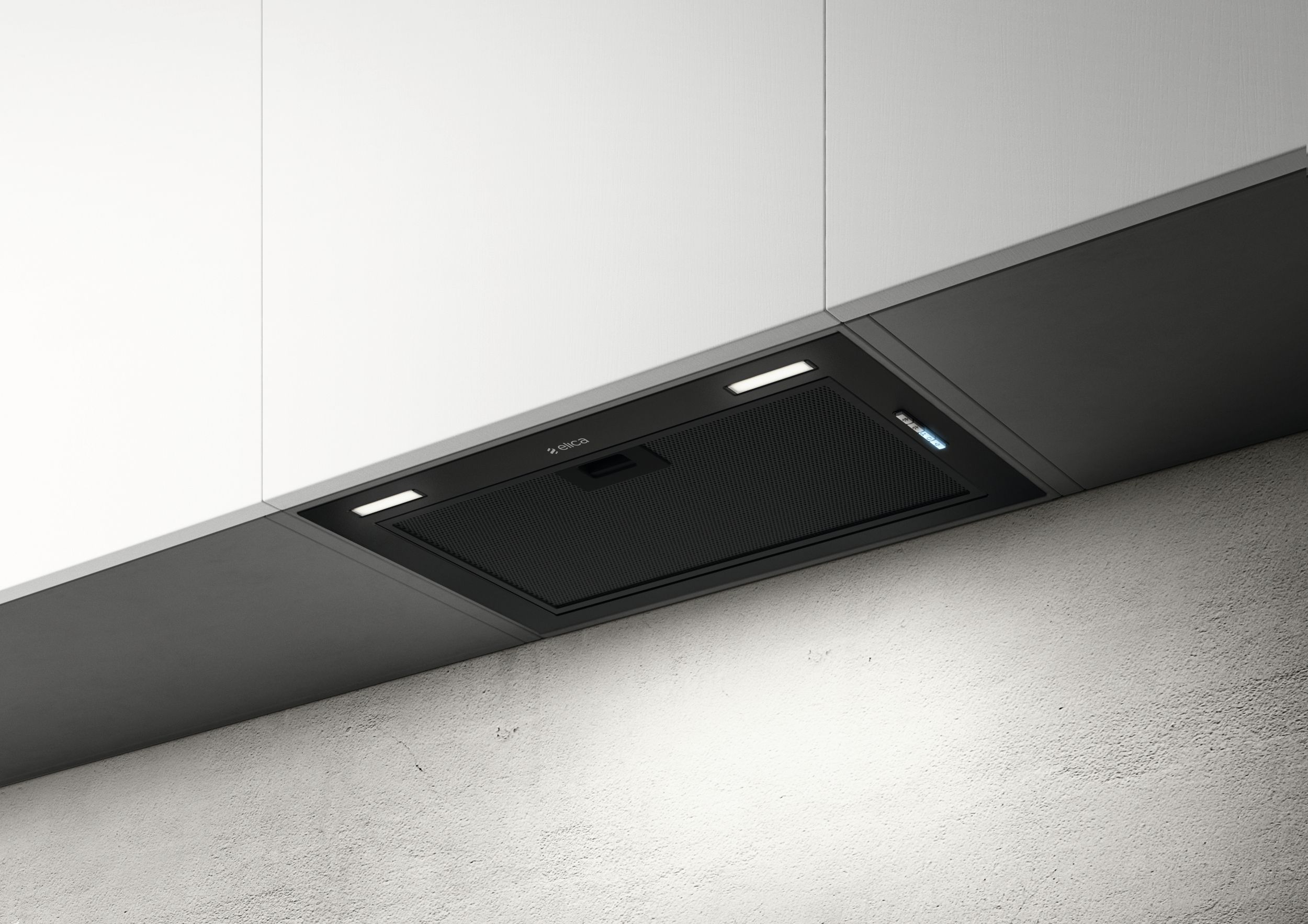 Elica FOLD-BLK-60 51 cm Canopy Cooker Hood - Black - For Ducted/Recirculating Ventilation, Black