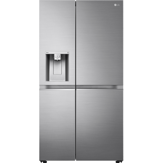 LG UVnano™ GSLV91PZAE Wifi Connected Non-Plumbed Total No Frost American Fridge Freezer - Steel - E Rated