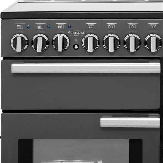 Rangemaster Professional Deluxe PDL90EISL/C 90cm Electric Range Cooker with Induction Hob - Slate