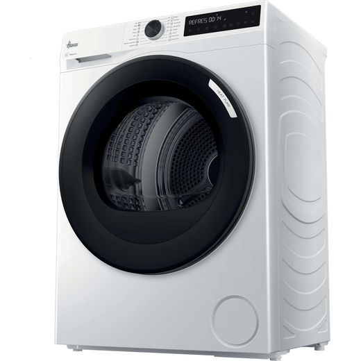 Hoover HBR 10N3BX-80 HBR 10N3BX-80 Wifi Connected Heat Pump Tumble Dryer - White - left persepecitve  shot