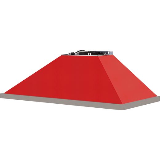 Smeg Portofino KPF12RD 120 cm Chimney Cooker Hood - Red