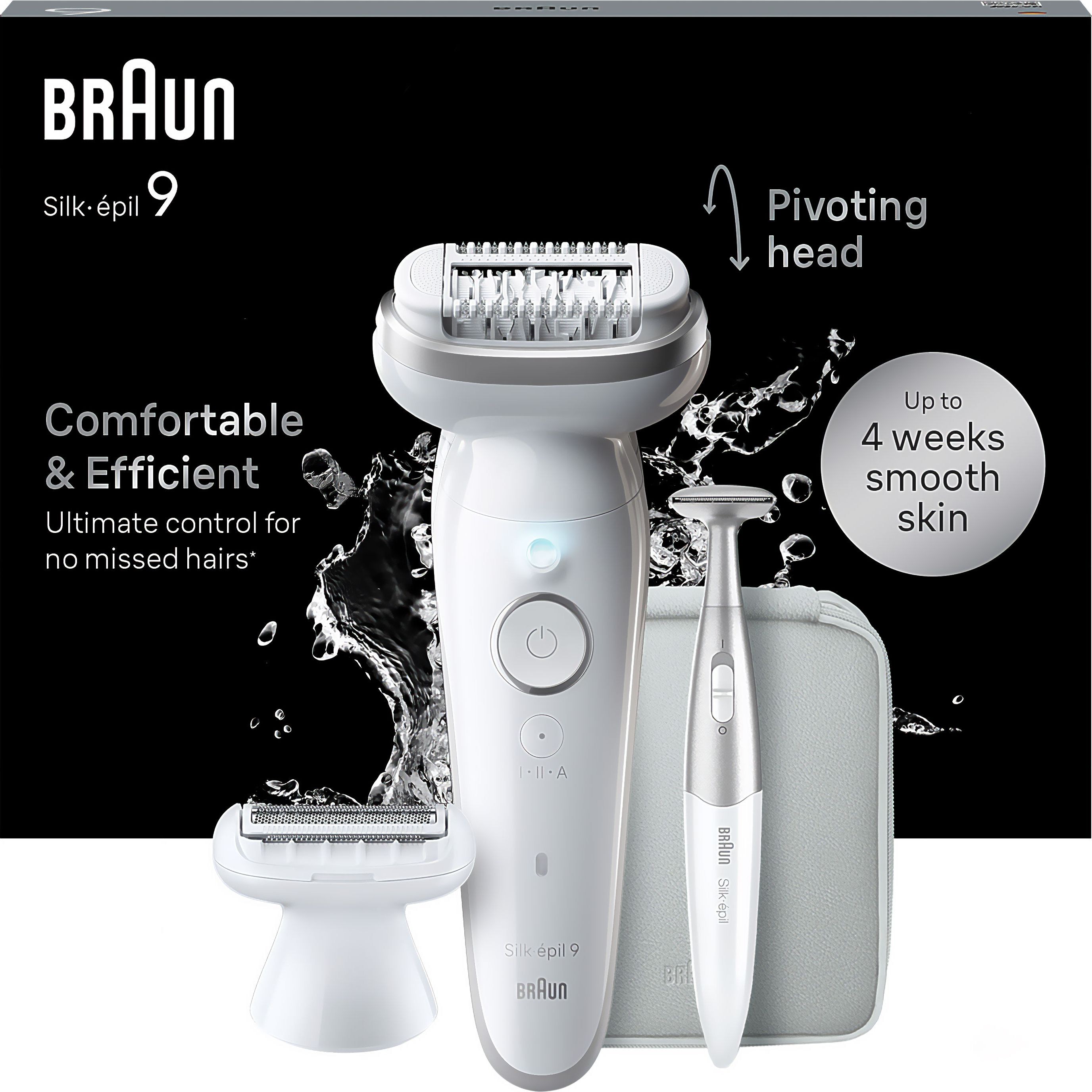 Braun Silk-épil 9 Epilator White, White