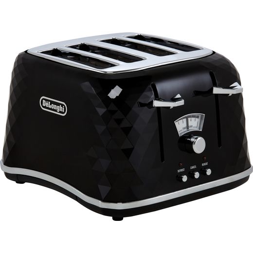 De'Longhi Brillante CTJ4003.BK 4 Slice Toaster - Black
