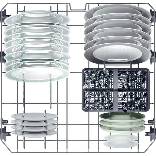 Hoover H-DISH 300 Standard Dishwasher - Black - Top rack view shot