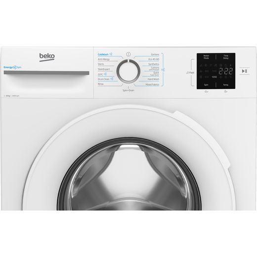 Beko b300 B3W31041W 10kg Washing Machine with 1400 rpm - White - Control panel