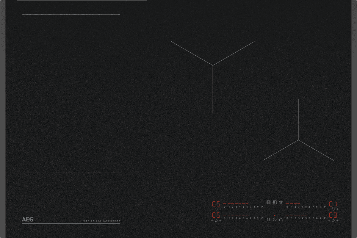 Image of AEG SaphirMatt® TI84IF00FZ 78cm Induction Hob - Matt Black, Black