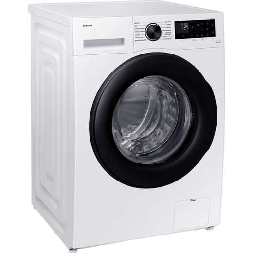 Samsung Series 5 AI Energy ecobubble™ WW80CGC04DAE 8kg WiFi Connected Washing Machine with 1400 rpm - White - right perspective shot