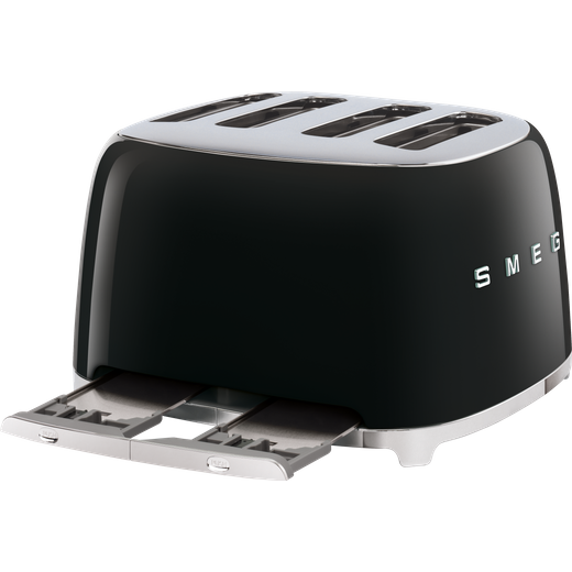Smeg 50's Retro TSF03BLUK 4 Slice Toaster - Black