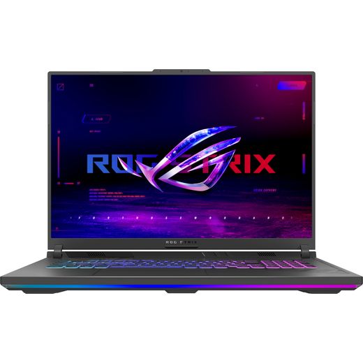 ASUS ROG Strix G18 Laptop - NVIDIA® GeForce RTX™ 5070, AMD Ryzen™ 9, 1TB SSD, 32 GB RAM - Black / Grey - Front shot