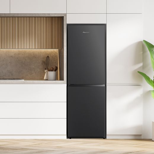 Fridgemaster MC55240EB 174cm Fridge Freezer - Black - Fridge freezer in kitchen