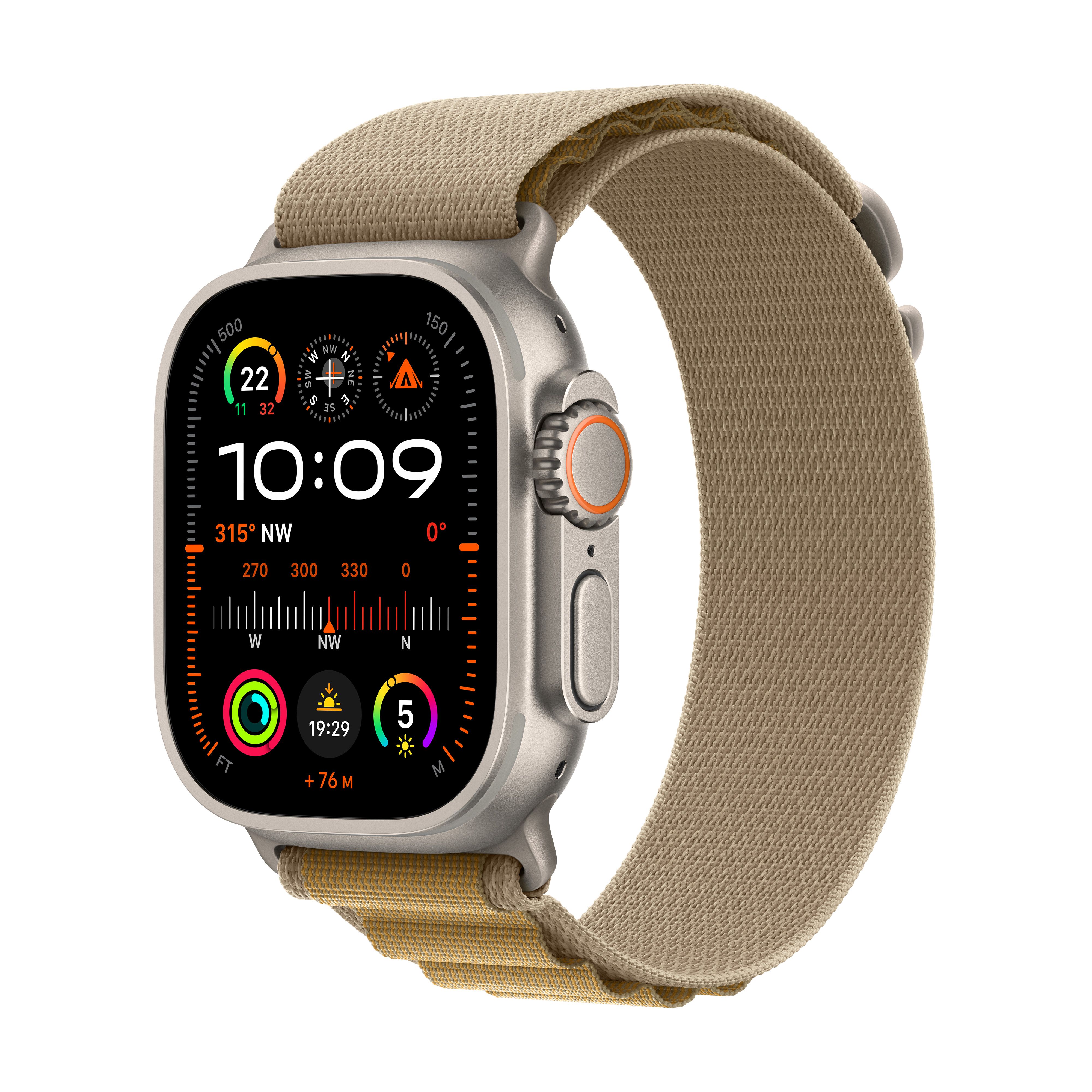Apple Watch Ultra 2 - Smartwatch - 49mm - Titanium - Gold