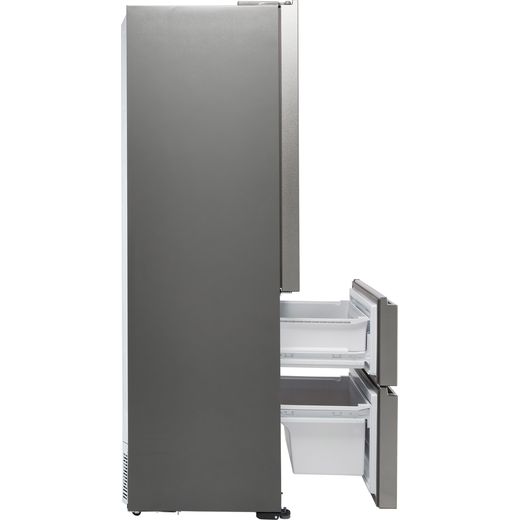 Haier American Fridge Freezer - Platinum Inox - Side shot