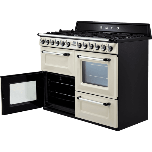 Smeg Victoria 110cm Dual Fuel Range Cooker - Cream