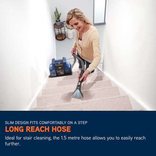 Vax SpotWash Duo CDCW-CSXA Carpet Cleaner - Annotation - Long reach hose shot