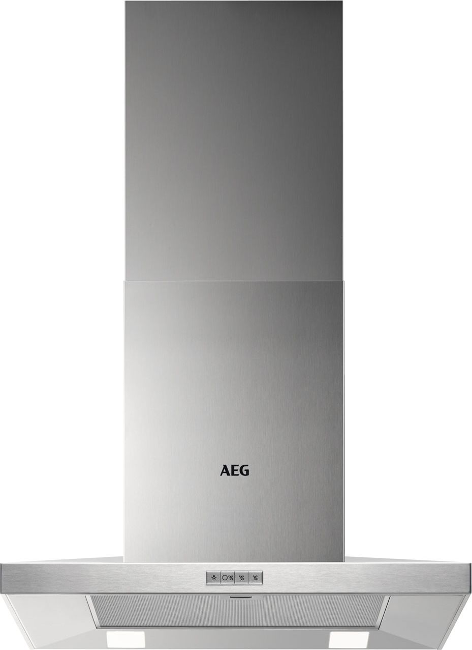 Image of AEG DKB4650M 60cm Chimney Cooker Hood - Stainless Steel, Stainless Steel