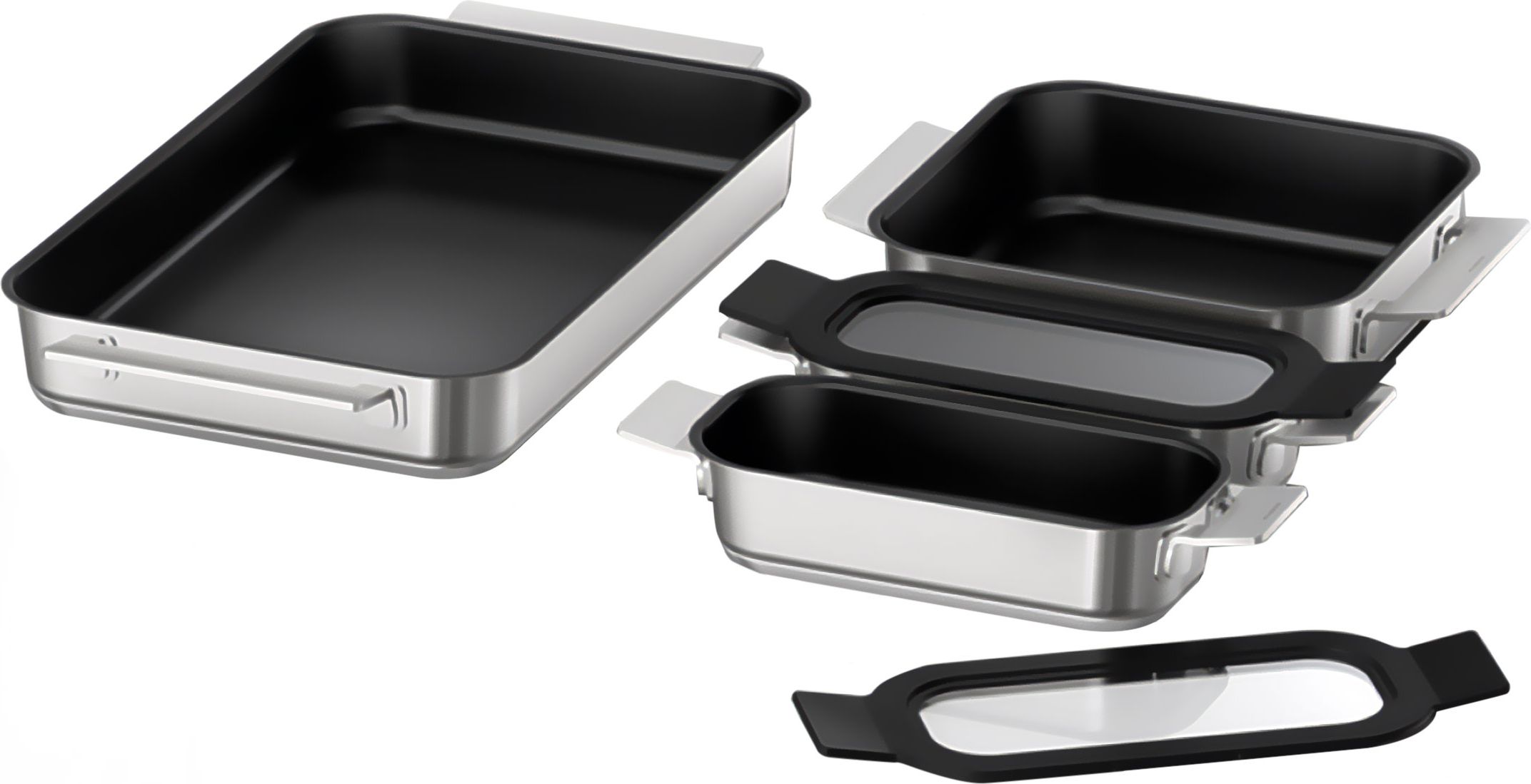 Neff Z9404FF0 4 Piece Flex Pan Set - Stainless Steel