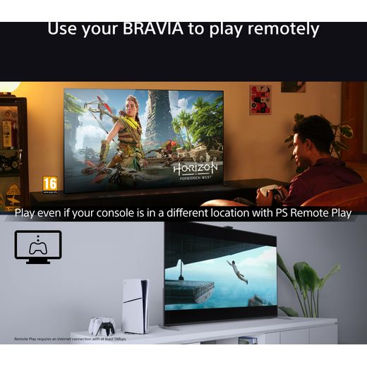 Sony Bravia 55" 4K Ultra HD OLED Smart TV - Annotation - Play remote shot