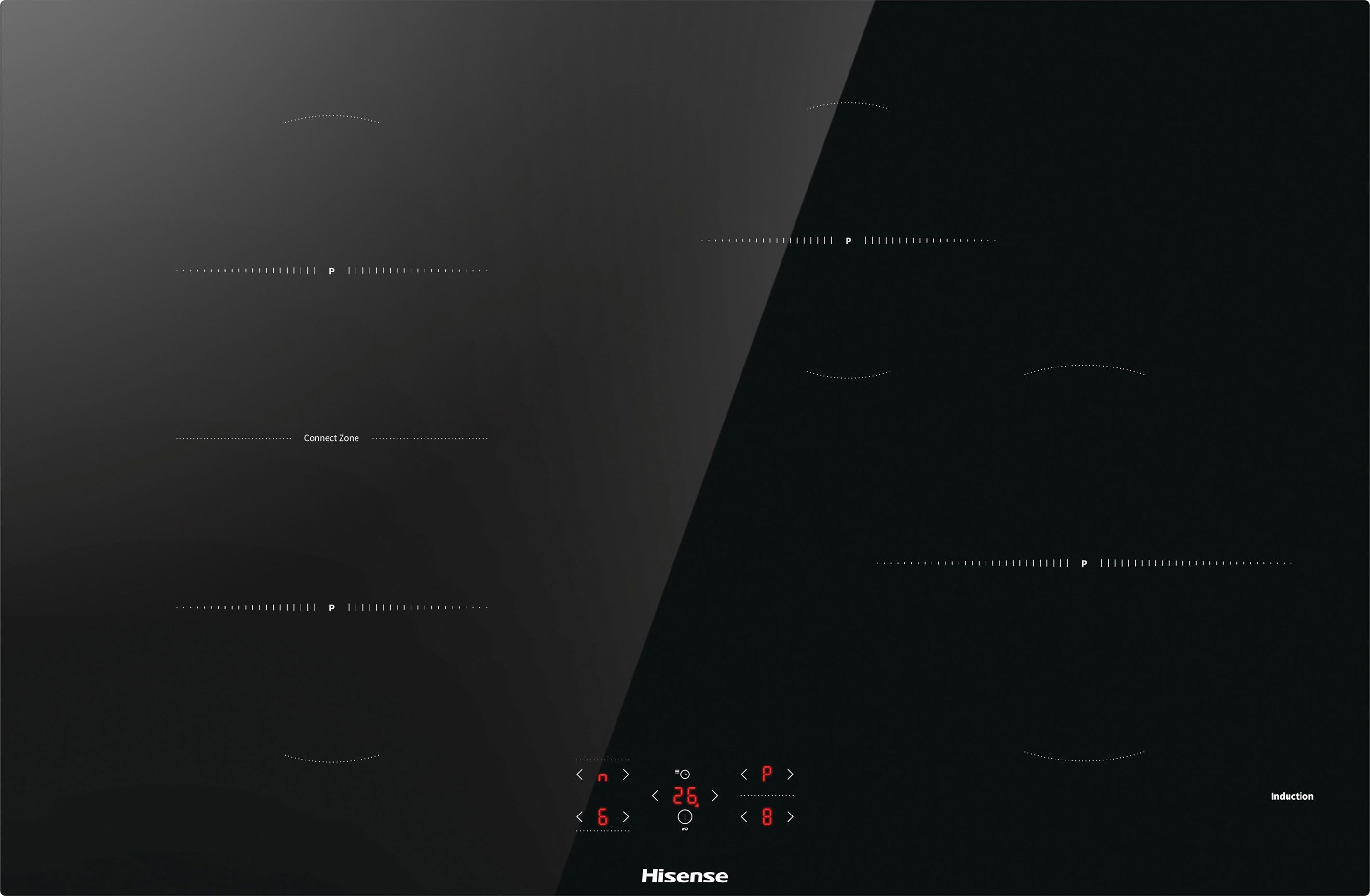 Image of Hisense HI8421BSC 80cm Induction Hob - Black, Black