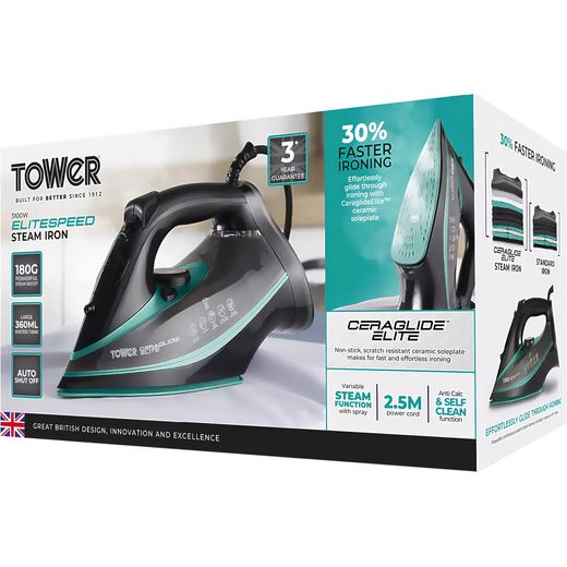 Tower T22013TL 3100 Watt Iron -Teal - Left box shot