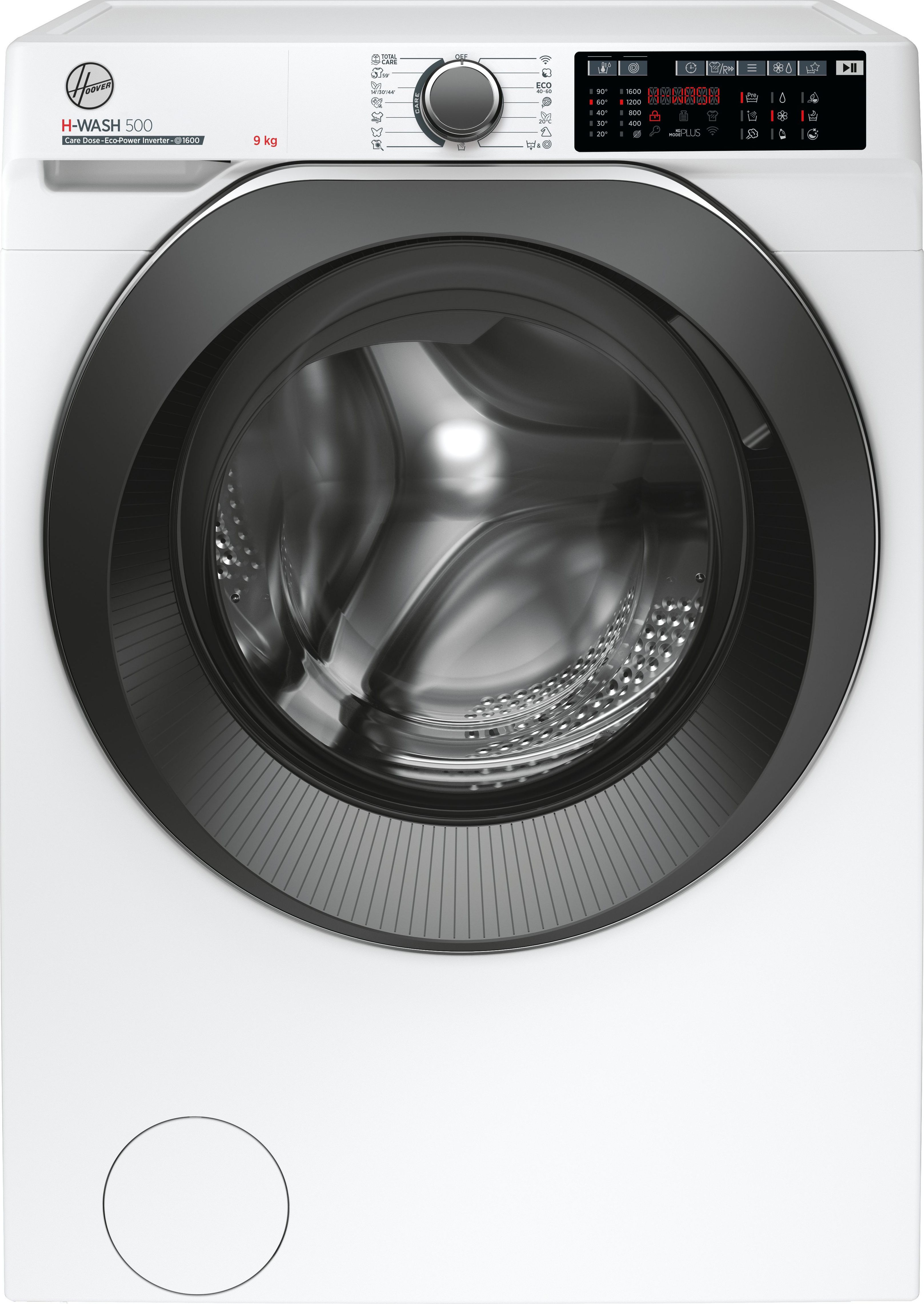 Hoover H-WASH 500 HWD69AMBC180 9kg Washing Machine with 1600 rpm - White - A Rated, White