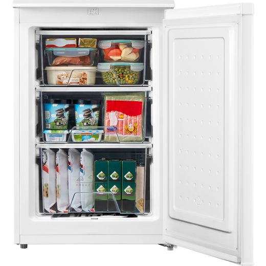 Midea 55cm Under counter MDRU129FZE01 Integrated 84cm Upright Freezer - Door open