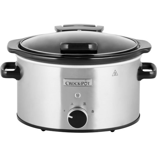 Crockpot CSC044 3.5 Litre Slow Cooker - Stainless Steel