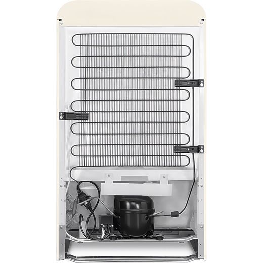 Smeg 50s Style Right Hand Hinged Home Bar FAB10HRCR6 97cm High Fridge - Cream - Back shot
