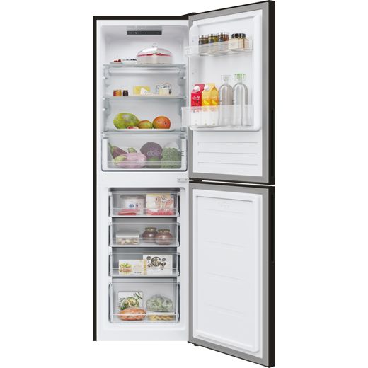Hoover Fridge Freezer - Black - Front with door open shot