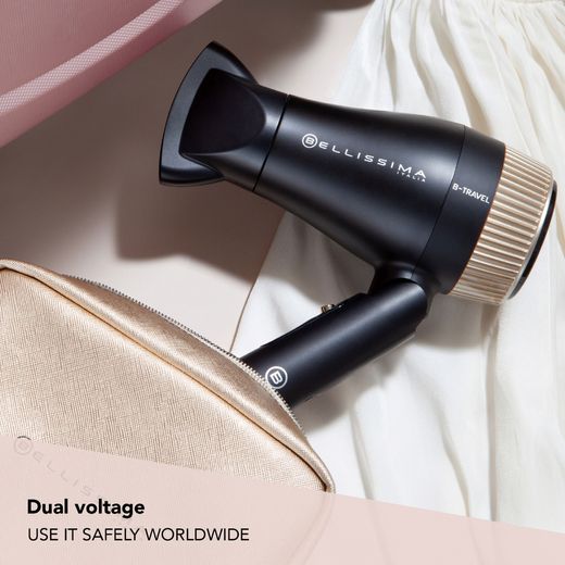 Bellissima Italia Hair Dryer - Black - Annotation - Dual voltage shot