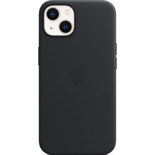 Apple Leather Case with Magsafe for iPhone 13 - Midnight