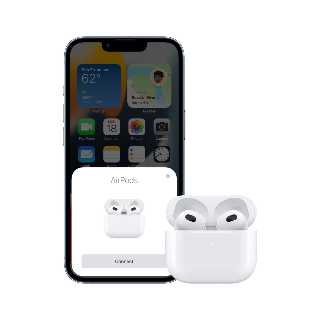 Apple AirPods (3rd generation) with Lightning Charging Case - White