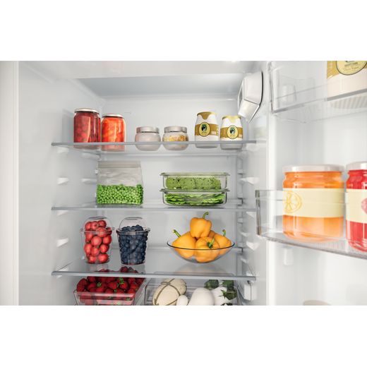 Hotpoint Integrated Fridge Freezer - White - Close up shot