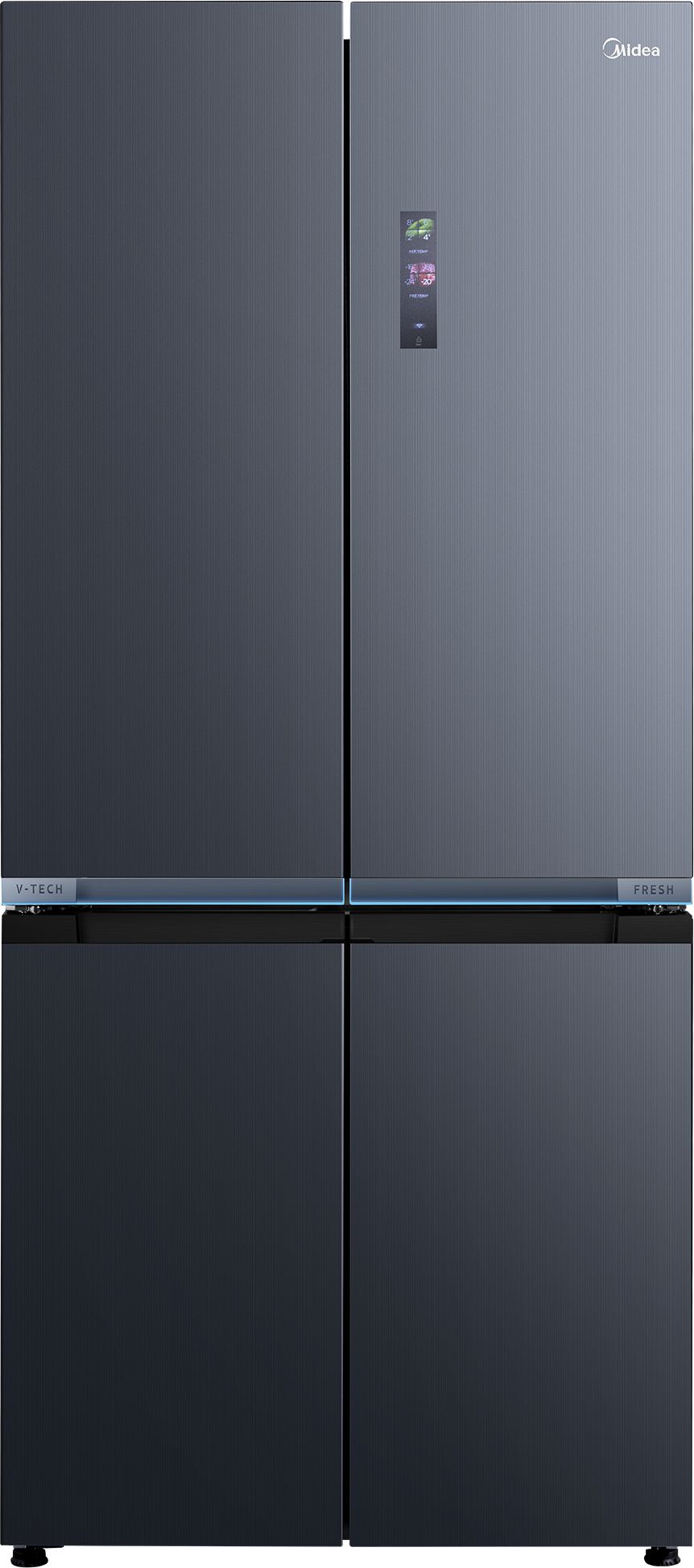 Midea MDRM706BIE70 American Fridge Freezer - Black - 515L Total Capacity - E Rated