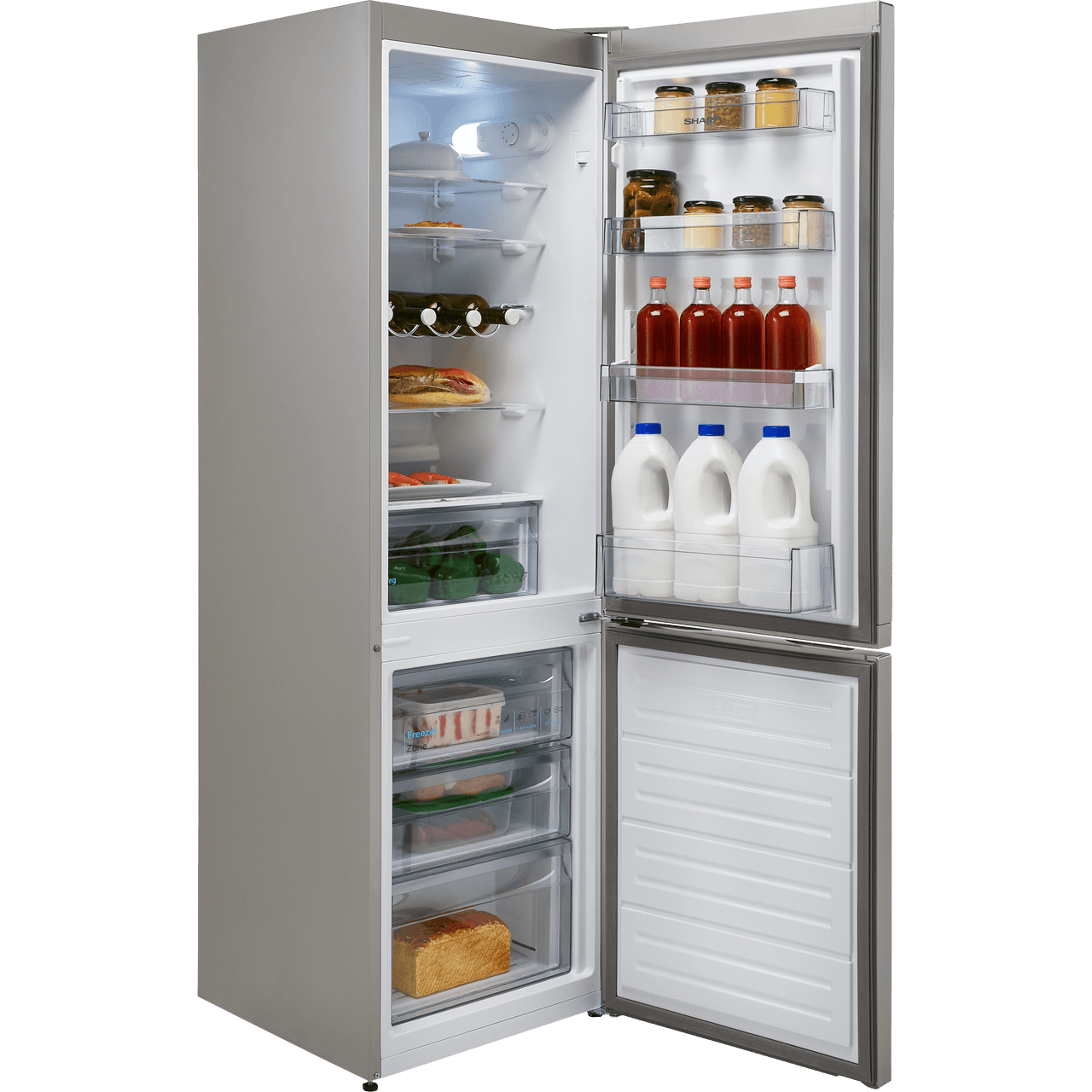 bush cream fridge freezer homebase