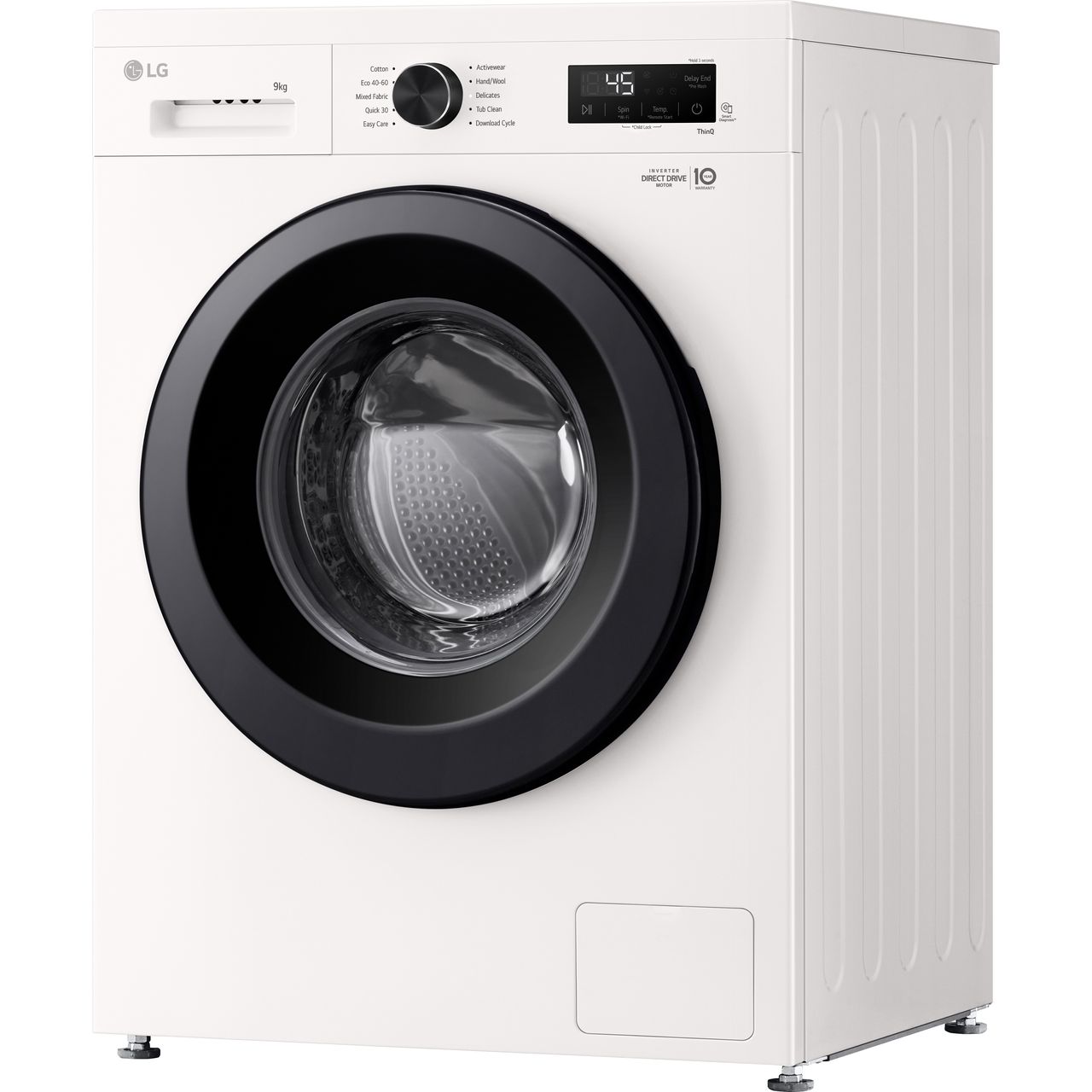 Lave-linge LG F4NX1009NWB - Chargement Frontal 9kg 1400tr/min Blanc - Neuf