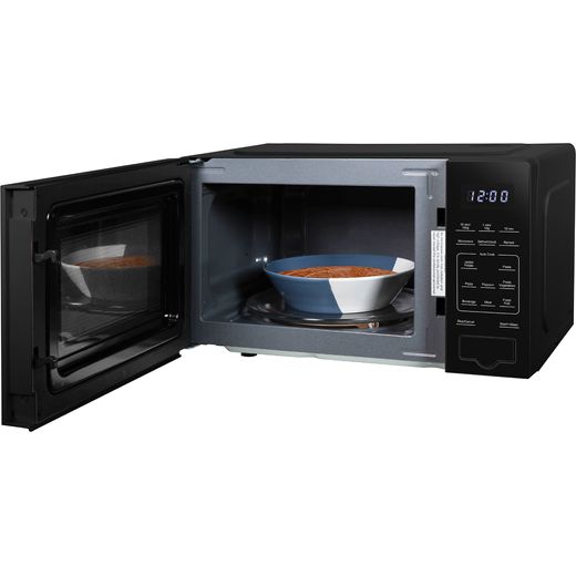 Russell Hobbs RHMT2005B 26cm High, Freestanding Small - Black - Left perspective with door open shot