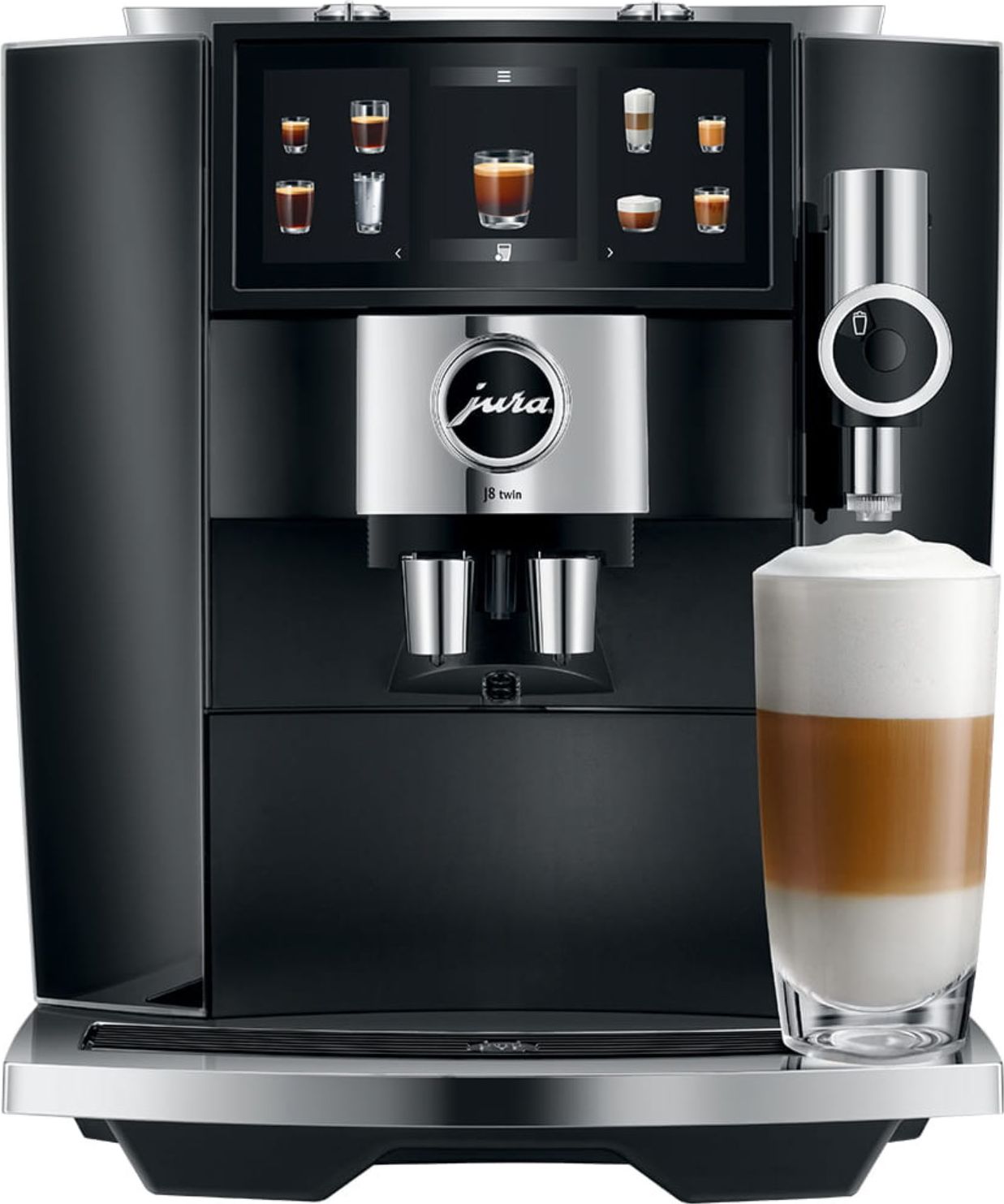 Image of Jura 15556 15659 Bean to Cup Coffee Machine - Twin Diamond Black, Black