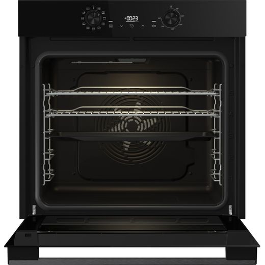 Hisense Hi2 BI624CBPGUK Built In Electric Single Oven - Jet Black - Door open