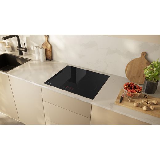 Bosch T36FBE1L0 59cm Induction Hob - Black - Hob in kitchen work top shot
