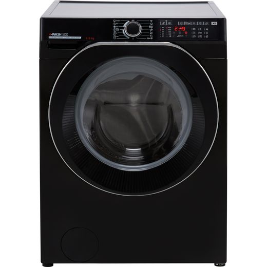 Hoover H-WASH 500 HD496AMBCB/1 Wifi Connected 9Kg / 6Kg Washer Dryer with 1400 rpm - Black - D Rated