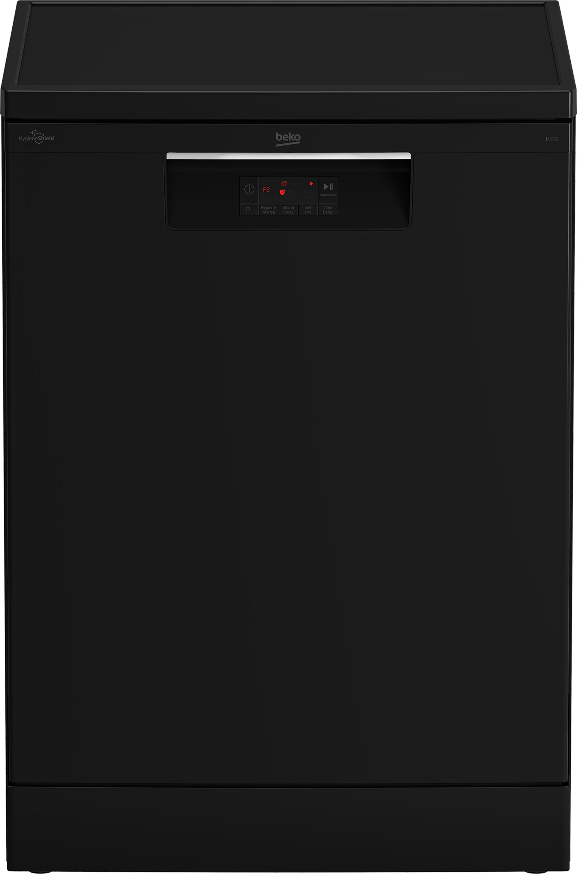 Beko - Full Size Dishwasher - BDFN15440B - 14 Place Settings - Black