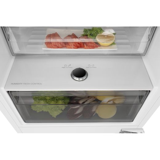 Hisense Integrated 60/40 Total No Frost Fridge Freezer - White - Humidity Fresh Control drawer